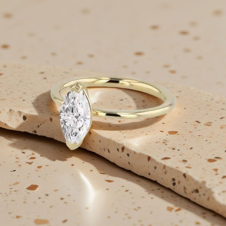 single diamond ring