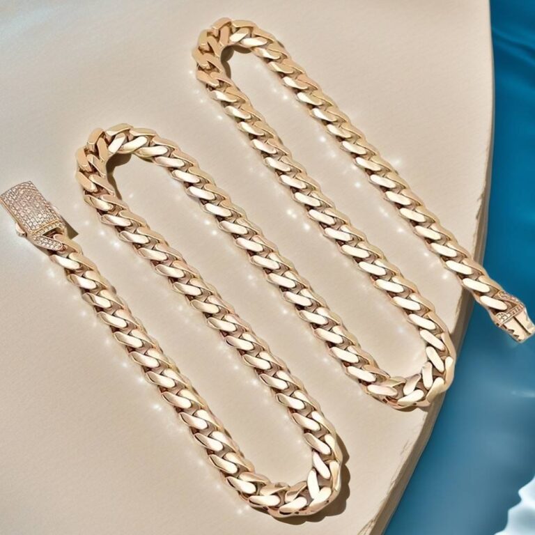 solid gold chains for men