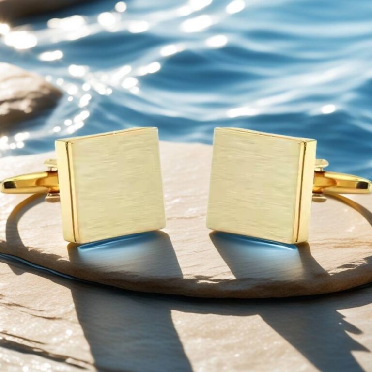 solid gold cufflinks