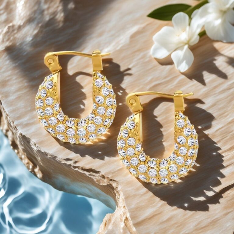 stainless steel hoop earrings