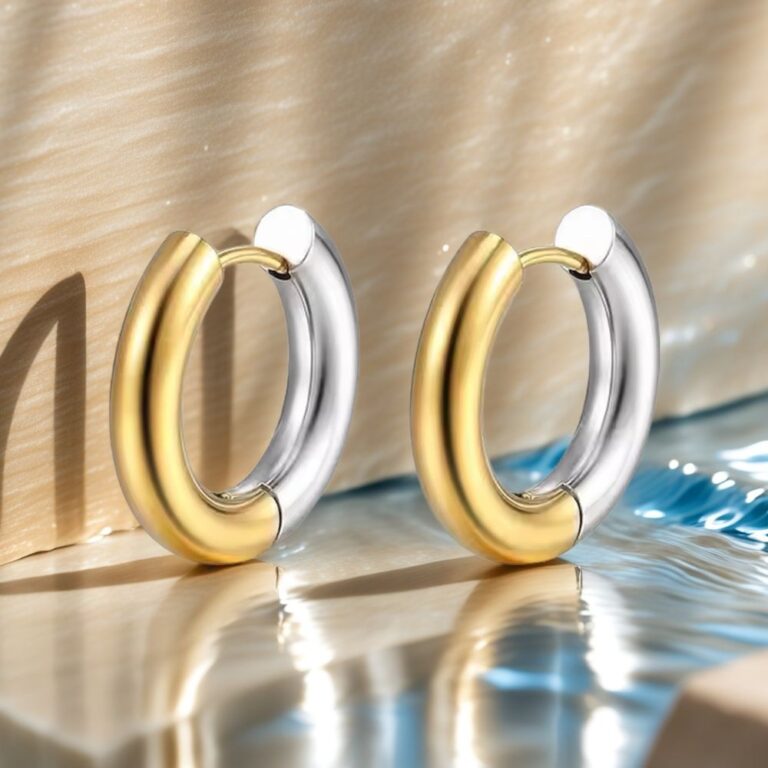 stainless steel hoop earrings