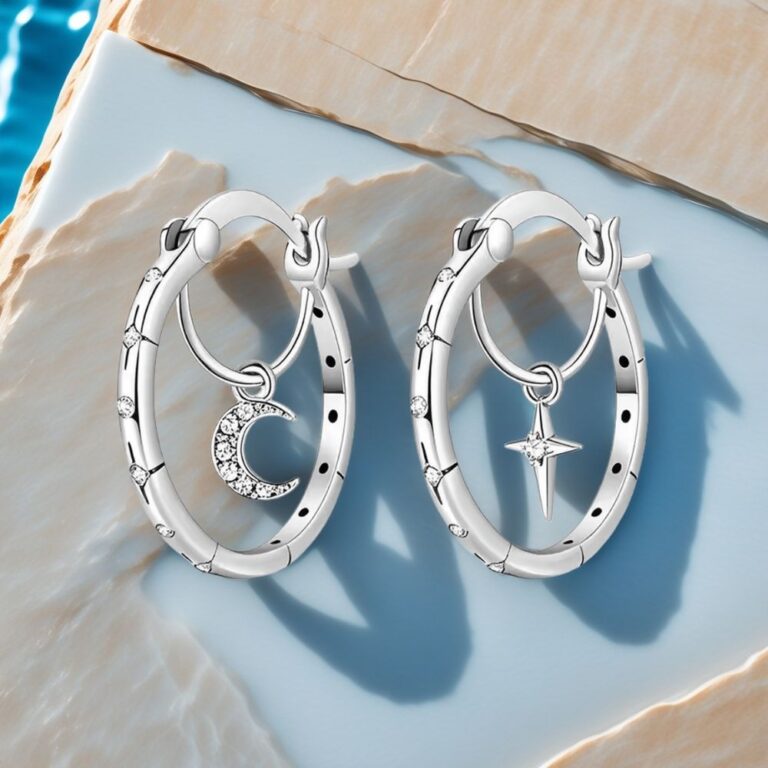 sterling silver huggie earrings