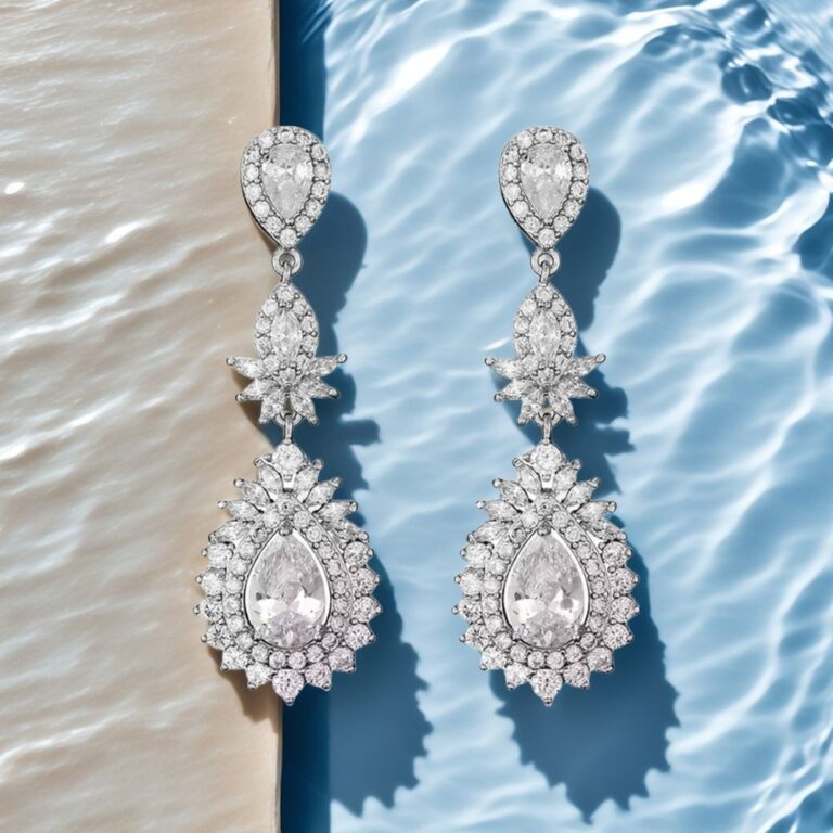 wedding earrings for bride